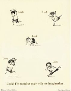 an old children's book with pictures of people doing different things