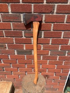 Collins Axe original handle . Head is tight with original  wedge  . handle is been sanded and treated with BLO will let new owner sharpen as needed. 4.8 lbs w/ handle  33.5 inches overall length Craft Supplies, The Originals, Ships