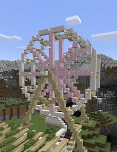 an image of a very large structure in minecraft