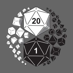 the number one dice is surrounded by diamonds and cubes on a gray background poster