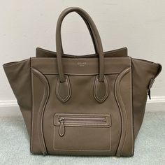 A Perfect Condition, Very Lightly Worn, Celine Luggage Tote In Taupe. Bought Directly From Store In Cannes, France- In 2013. A Beautiful Piece With A Beautiful Story, Designed Under Phoebe Philo Era. Celine Bag Trapeze, Celine Luggage Tote Bag, Phoebe Philo, Celine Bags, Celine Luggage Bag, Taupe Color, Beautiful Stories, Womens Tote Bags, Top Handle Bag