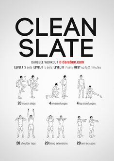 a poster with instructions to clean slate on the front and back of a man's body