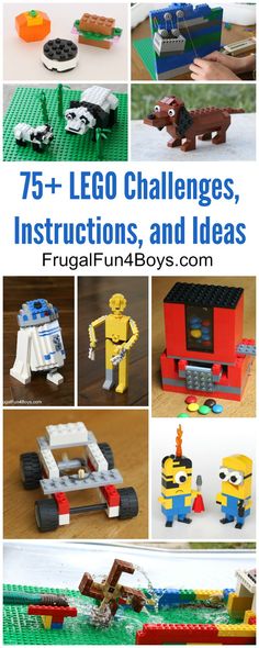 an image of legos with instructions and pictures