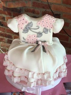 Bautizo Baby Shower Cakes Girl, Fantasy Cake, Baptism Cake, Elegant Wedding Cakes, Novelty Cakes, Special Cake, Cake Tutorial, Fancy Cakes