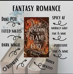 an image of a book titled kingdom of flame and fury with the title above it