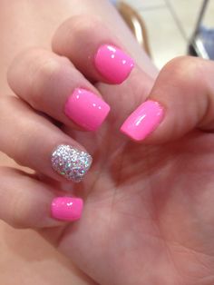 Pink Kid Nails, Kids Acrylic Nails Short Ideas, Dip Nails For Spring, Girls Nail Designs Kids, Pink Nails For Kids, Birthday Nails For Kids, Short Arclyc Nail, Nails For Kids Cute Short, Nail Ideas For School