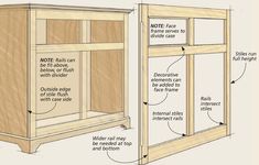 the plans for an entertainment center are shown in this image, with instructions on how to build it