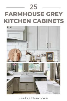 the top 25 farmhouse grey kitchen cabinets