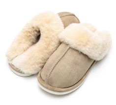 PRICES MAY VARY. Material: Polyester, fleece lining. Lightweight, breathable and warmth. Premium Fleece Upper lined about the slipper, breathable upper and cozy plush fleece lining, keeping your feet warm and comfy all the days. Slip-on closure, easy to put on/off and protect the feet from autumn to spring. Non-slip and durable pvc sole slipper bottom, wearable and waterproof, perfect for indoor and outdoor, reducing the risk of sliping and falling on a variety of surface such as wood, bedroom f Fake Ugg Slippers, Costco Slippers, Clogs Socks, Slippers Collection, Slip On Slippers, Cozy Slippers, Christmas Letter, Bedroom Floor, Suede Slippers