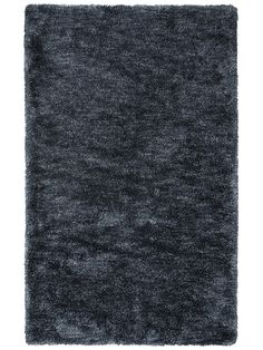 a black rug on a white background