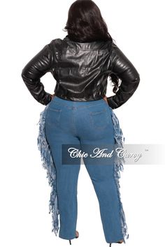 Rayon %: 95 Spandex %: 5 Chic And Curvy, Cropped Jacket, Crop Jacket, Final Sale, Faux Leather, Spandex, Plus Size, Pants, Leather