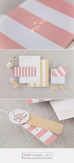 the wedding stationery is laid out and ready to be used