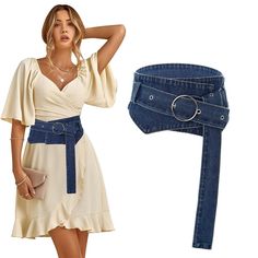 PRICES MAY VARY. Fashion cinch belts is made of denim and metal.Bling western cowgirl cowboy belt is made of top quality denim and gorgeous buckle, with smooth touch feeling and stylish look for a long time use. Waist belt size:Denim belt is 33.85in circumference, and approx 3.54in width.regulating band is 29.52*1.77in.suitable for women with a waist circumference of 25.59-38.18inches(65-97cm).NOTIC: We recommended to consider the thickness of the matching clothes.if the clothes are too thick, t Denim Corset Belt, Outfit Building, Denim And Pearls, Sparkly Belts, Repurposed Denim, Hip Hop Pants, Cowboy Belt, Matching Clothes, Retro Western