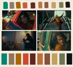 Muted grune neon color palette from the 2019 movie The Joker movieposter colorpallete cinematography joaquinphoenixjoker batman joker Joker Color Palette, Joker Dp, The Joker 2019, Neon Color Palette, Cinematography Composition, Neon Colour Palette, Joker 2019, Rat King