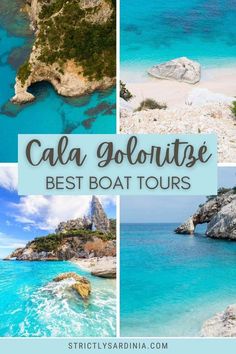 collage of the best boat tours in cala golotte