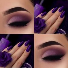 Door Locks Security, Purple Wedding Makeup, Makeup Tips Eyeshadow, Soft Eye Makeup, Nail Makeup, Wedding Eye Makeup, Makeup Video, Eye Makeup Techniques, Spring Nail Designs