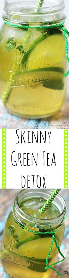 Skinny Green Tea Detox Water Cucumber, Green Tea Detox, Nutribullet Recipes, Fat Flush, Smoothie Detox, Bariatric Recipes, Diet Vegetarian, Water Recipes, Detox Water