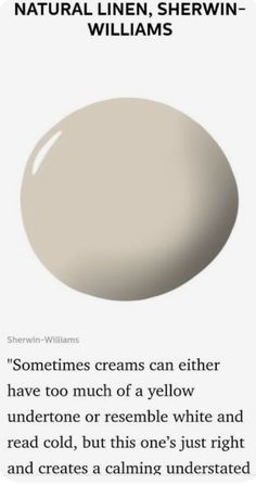 an advertisement with the words'sometimes creams can either have too much of a yellow undertone or resemble white and read cold, but this one's just right