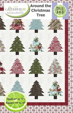 the christmas tree quilt pattern is shown