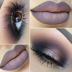 Purple Lipstick, Makeup Goals, Flawless Makeup, Eye Make, Gorgeous Makeup, Love Makeup, Pretty Makeup, Beautiful Makeup