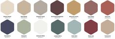 the different shades of paint that are available in this color scheme for furniture and home decor