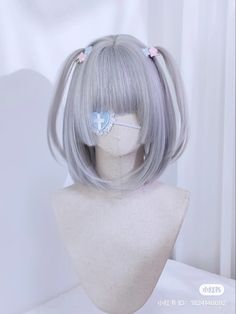 Kawaii Hairstyles Short, Kawaii Hair, Kawaii Wigs, Dyed Hair Inspiration, Cosplay Hair, Kawaii Hairstyles, Hair Stylist Life, Anime Hair, Hair Reference