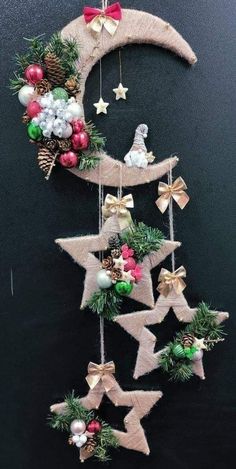 Ornament Ideas Christmas, Crafts Christmas Ornaments, Christmas Ornament Ideas, Noel Diy, Ornament Ideas, Crafts Christmas