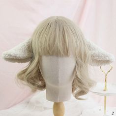 Handmade Wool Lamb Faux Fur Ears Shaped KC/Hairclip Sacrificial Lamb Costume, Lamb Ears Costume, Sheep Accessories, Lamb Headband, Lamb Ears, Lamb Hat, Faux Fur Ears, Lamb Costume, Sheep Costumes