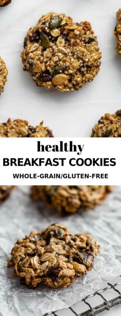 healthy breakfast cookies with whole grain gluten free