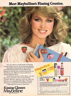 1983 Maybelline ad with Deborah Foreman, right before she gained fame with the movie "Valley Girl". Jayne Modean, Deborah Foreman, 80s Stuff, Beauty Ads, Makeup Ads