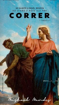 the cover of a book with an image of jesus holding his hand up in front of him