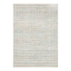 an area rug with white and blue colors