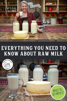 You have a milk cow, or you're thinking about joining a herd-share or buying raw milk from a farmer each week. It's important to know just what you can do with that milk and to understand the anatomy of raw milk. Here's everything you'll want to know about raw milk! #rawmilk Raw Dairy, Goat Milk Recipes, Milk The Cow, Nourishing Traditions, Milk Products, Pasteurizing Milk, Dairy Cow, Homesteading Skills, Cheese Making