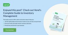 the check out vendor's complete guide to inventory management is now available for purchase