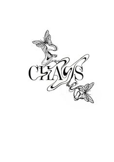 the words class and butterflies are drawn in black ink on a white paper with an image of