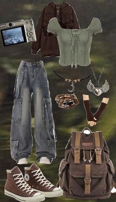 fairycore fairy grunge outfit inspo Grunge Fairy Outfit, Grunge Fairycore Outfits, Fairy Aesthetic Outfit, Goblincore Outfits, Fairy Grunge Outfit, Fairy Core Outfits, Fairycore Outfit, Fairy Grunge Aesthetic, Lily Potter