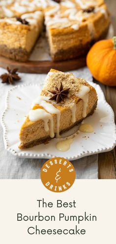 the best bourbon pumpkin cheesecake recipe