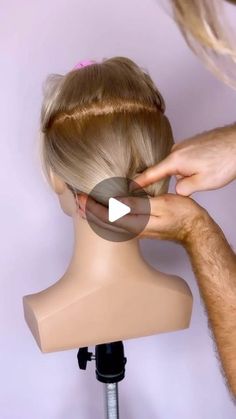 Easy Up For Short Hair, Diy Wedding Updo Short Hair, Hair Bun Styles Tutorials, Easy Formal Updos For Short Hair, Easy Wedding Updo Short Hair, Short Medium Updos, Updo For Undercut Hair, Shoulder Length Hair With Layers Updo, Simple Medium Hair Updo