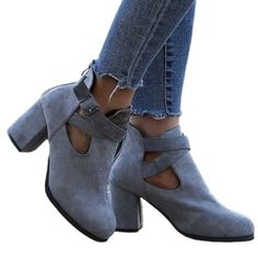 Brand: Yasirun Color: Grey Size: 9.5 Product Description: Step Up The Wow-Factor Of Your Pairings With This Ankle Boot That Features Crisscrossing Straps And A Chunky Block Heel. A Zipper Helps You Get It On And Off In A Hurry, And Side Cutouts Let You Bask In The Breeze. 2.16'' Heel 3.2'' Shaft 9.4'' Circumference Zip Closure Man-Made Upper Man-Made Lining Man-Made Footbed Man-Made Midsole Rubber Sole Imported Note: These Shoes Are New In Packaging, Not Necessarily Box. Shoes Are New Unless Sta Box Shoes, Chunky Block Heels, Wow Factor, You Get It, In A Hurry, Wow Products, Step Up, Block Heels, Bootie Boots