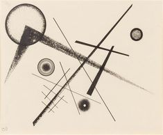 a black and white drawing with circles, lines, and shapes