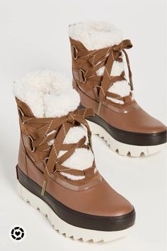 These boots are comfy and stylish! I share these and my other stylish winter favorites Sorel Winter Boots Outfit, Workwear Boots, Winter Boots Outfits, Sorel Winter Boots, Sorel Joan Of Arctic, Sorel Joan, Cold Weather Boots, Sorel Boots, Sorel Winter Boot