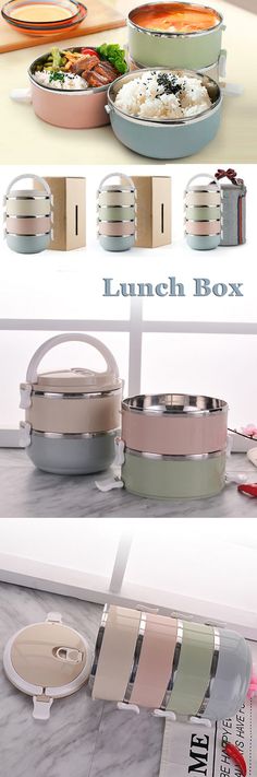 the lunch box is designed to look like it's made out of stainless steel