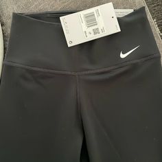 Nike One Black Training Leggings Nike Black Leggings For Gym, Nike Workout Pants In Black, Nike Black Workout Pants, Nike Black Sporty Yoga Pants, Nike Black Yoga Pants For Workout, Sporty Black Nike Yoga Pants, Nike Black Full-length Activewear, Nike Black Stretch Yoga Pants, Nike Fitted Black Yoga Pants