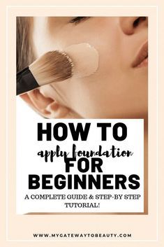 Foundation For Beginners, How To Use Makeup, Foundation Tips, Apply Foundation, Makeup Tutorial Foundation, Make Up Tutorials, Ursula Andress, Foundation Application