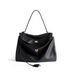 rodeo large handbag Large Black Handbags, Bags 2024, Large Leather Bag, Black Balenciaga, Balenciaga Handbags, Leather Key Holder, Dream Aesthetic, Large Handbag, Medium Handbags