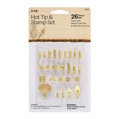 the crafter's workshop gold plated metal tip and stamp set