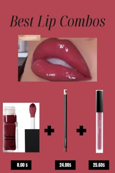 👄💄 Lip Combo For Blondes, Walmart Lip Combo, Lip Combos Pale Skin, Dark Pink Lip Combo, Lip Combo For Pale Skin, White Girl Lip Combo, Lip Combos Pink, Makeup Must Haves List, Dark Lip Combo