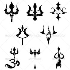 Shiv Trishul, Mahadev Tattoo, Hindu Tattoo, Hindu Symbols, Polynesian Tattoos