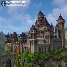 Gothic castle : r/Minecraftbuilds Castle Blueprints, Blueprints Minecraft, Castle Minecraft