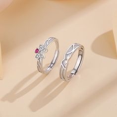 These Engravable Cute Romantic Rings for Couples are a perfect gift for your loved one. These adjustable rings feature a scientifically-refined size range for a comfortable fit. The adorable design is sure to be remembered come birthday or anniversary. Material: 18K Gold Plated 925 Sterling Silver + Cubic ZirconiaRing size: Adjustable Size Couple Engagement Rings, Rings For Couples, Bff Jewelry, Engagement Rings Couple, Romantic Rings, Unique Symbols, Couple Wedding Rings, Clock Gift, Couple Jewelry